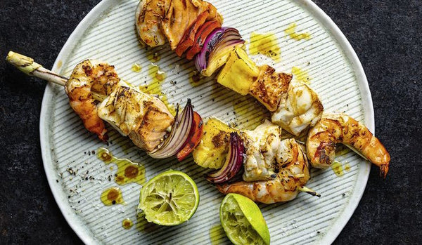 Gegrillte Fischspiesse | © Wolfgang Schardt