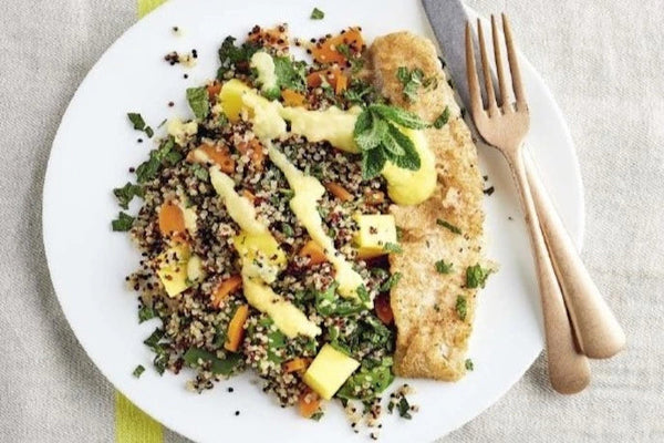 Seelachs mit Quinoa | ©Tina Kirch