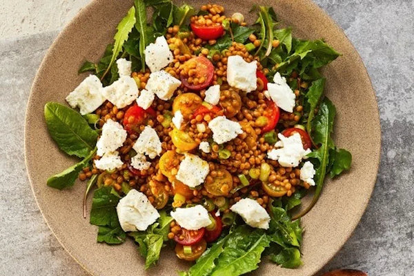 Linsensalat mit Löwenzahn & Ziegenkäse: Dein Frische-Kick