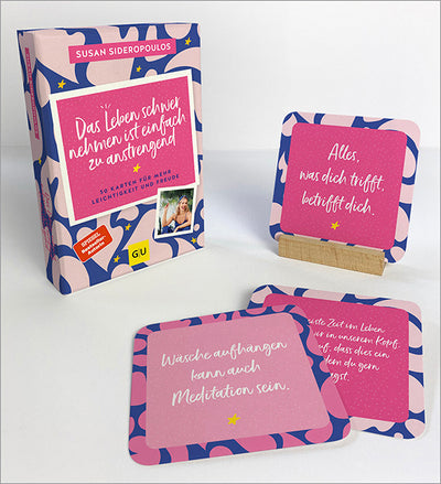 Cover Das Leben schwer nehmen ist einfach zu anstrengend - Das Kartenset zum SPIEGEL Bestseller